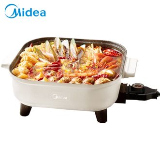 美的/Midea  电火锅  电煮锅 电炒锅 6.5L 家用多功能锅料理烤肉电热锅 多用途锅 HGE3030J04