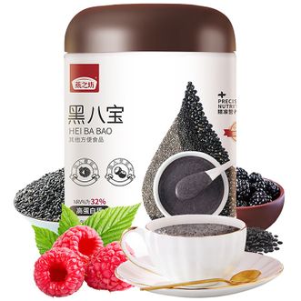 燕之坊 黑八宝禅食450g（芝麻桑葚奇亚籽粉 黑芝麻 熟粉 早餐禅食代餐粉）
