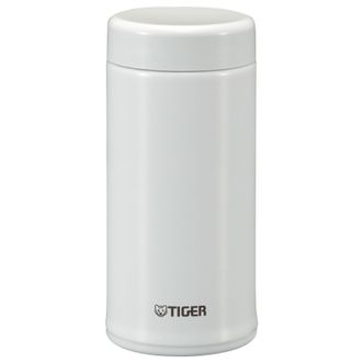 虎牌/Tiger  不锈钢真空杯 家用办公茶滤网杯 480ML 白色
