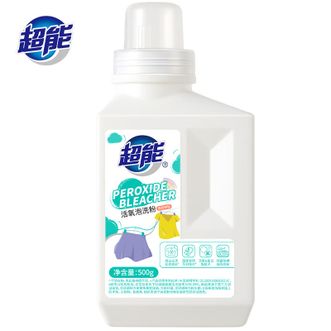 超能  活氧泡洗粉/爆炸盐500g 天然艾草香1斤瓶装去污增艳净白护衣
