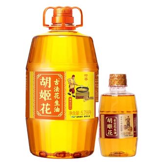胡姬花  古法花生油5.78L+小榨400ml