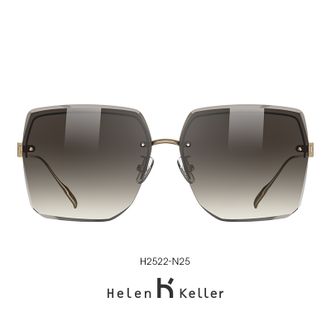 海伦凯勒（HELEN KELLER）墨太阳镜偏光方框眼镜H2522N25