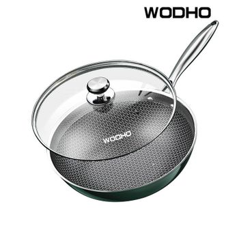 万德霍/WODHO  多特蒙德抗菌不粘炒锅 WDH-A0210305 抗菌 32cm 不粘锅 炒锅 316 不锈钢 电磁炉 燃气 通用