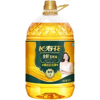长寿花  金胚玉米油5L 非转基因物理压榨一级食用油