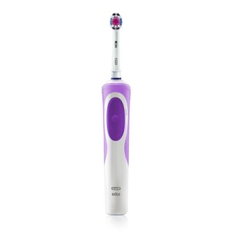 博朗（BRAUN）欧乐b电动牙刷成人情侣礼物充电式旋转式牙刷D12 D12亮杰型紫色套装