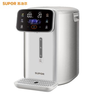 苏泊尔/Supor  电热水瓶5L大容量家用饮水机电热水壶烧水瓶触控大彩屏316L不锈钢内胆