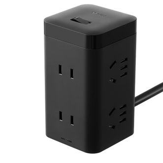 公牛（BULL）  抗电涌魔方插座/插线板/插排/排插/接线板 6位总控开关全长1.8米 GNV-TQU006