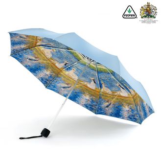 富尔顿   三折晴雨两用伞 便携折叠伞 防紫外线太阳伞 蓝色小船花色雨伞 WFNM241