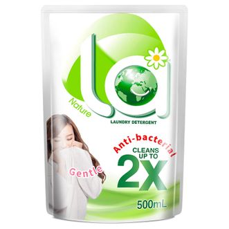 妈妈壹选_2倍天然洁净洗衣皂液500ml*2袋_la洗衣液抑菌除螨低泡易漂