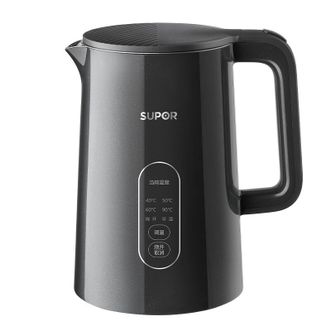 苏泊尔（SUPOR）  1.5L侧显温度烧水壶 316L不锈钢 触控操作 5段调温保温恒温电热水壶电水壶 养生 SW-15J72L