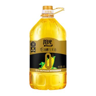 金龙鱼  阳光零反式脂肪甾醇玉米油 5L 非转基因 物理压榨