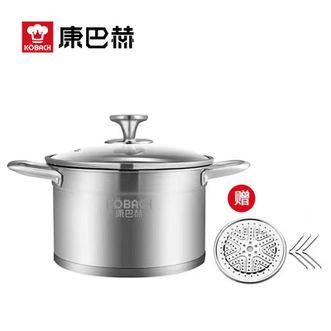 康巴赫（KBH）  欧式不锈钢汤锅22cm TOUC22A1