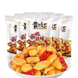 黄飞红/HUANG FEI HONG  麻辣花生210g*5袋