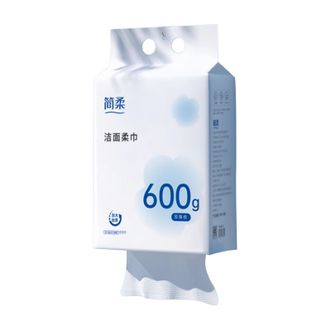 简柔/JianRou  一次性洗脸巾加厚加大洁面巾悬挂式家庭装抽取式家用擦脸150抽/提 【1提装】