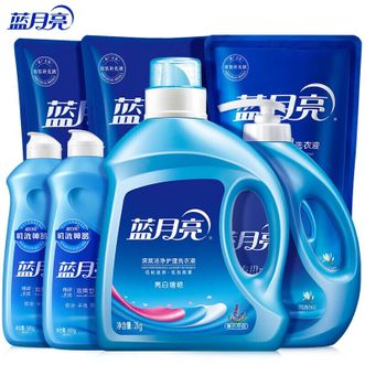 蓝月亮  薰衣草香7kg亮白增艳洗衣液套装