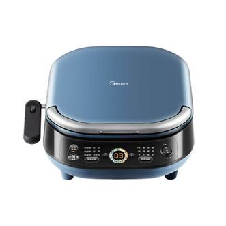 美的/Midea  电饼铛 上下盘可拆 30规格 1600W 电子触控 31mm深度 钛陶抗菌烤盘 蒸汽煎烤 JKC3077Ti