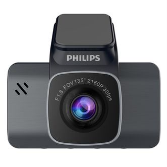 飞利浦行车记录仪GS7101 4K超高清夜视增强 停车监控 语音控制 前后双录