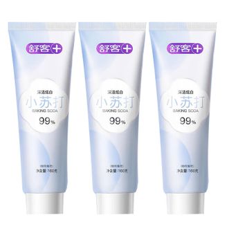 舒客  小苏打牙膏160g*3支  美白牙齿减轻口臭含氟防蛀牙膏