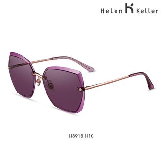 海伦凯勒（Helen Keller）  墨镜女网红大脸时尚潮流遮阳镜简洁大气开车驾驶偏光太阳镜H8918