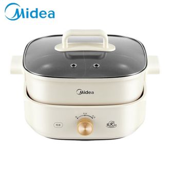 美的/Midea  6L电煮锅家用电炒锅多功能电火锅电煎锅一锅多用大容量HGS303001