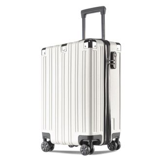 皮尔卡丹/Pierre Cardin  20英寸简约时尚行李箱拉杆箱登机箱旅行箱密码箱子男女通用