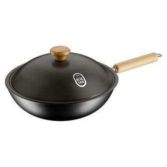 金嫂子/KSISE  钛钛乐有钛不粘锅炒锅32cm（黑色） KSX249732
