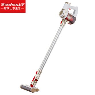 上亨（shangheng）  无线吸尘器手持立式吸尘器家用大吸力吸尘机宠物毛发地毯小型推杆真空除螨无绳洗地机银色