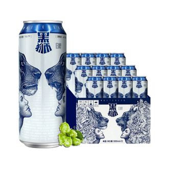 雪花  啤酒（Snowbeer） 黑狮白啤 500ml*12听 整箱装 白啤纯正艾尔工艺