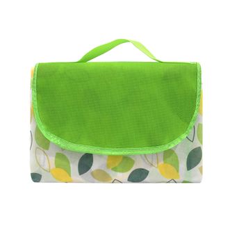 趣游帮  小飞叶无纺布防潮垫  便携式舒适耐磨野餐垫  Y301  小飞叶果绿黄  200*200cm