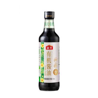 海天  有机酱油  有机0添加特级酱油点蘸凉拌蒸煮焖炖调味品  500ml多瓶装