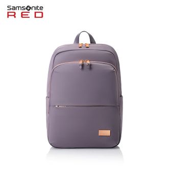新秀丽/Samsonite  RENY系列 都市优雅风尚双肩包 时尚轻盈背包GV1*001 黑色/紫色