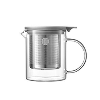 北鼎  500ml 玻璃泡茶壶办公室泡茶器过滤茶壶家用冲茶壶玻璃壶耐高温茶水分离 泡茶壶CD2001