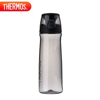 膳魔师（THERMOS）  水杯子Tritan塑料杯700ML容量运动水壶便携杯塑料杯TCSD-700黑灰