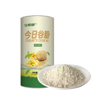 今粮道  黄豆燕麦粉谷物养生粉即食冲调杂粮粉营养早餐冲饮谷物代餐粉 今日谷粉（黄豆燕麦粉）370g*2罐