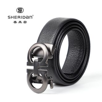 SHERIDan男士自动扣头层牛皮皮带NL220556S