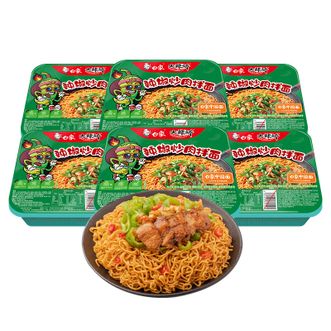 白象  干拌面 辣椒炒肉119g【6盒】 非整箱 拌面