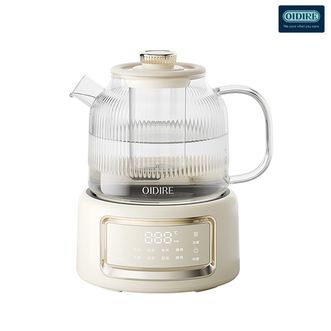 OIDIRE  全玻璃养生壶 轻音智能恒温水壶 多功能养生壶1L【带茶漏款】ODI-HC07