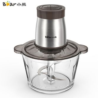 小熊/Bear  切碎机2L绞肉机家用电动多功能肉馅机婴儿辅食打肉机搅拌机切菜捣蒜机