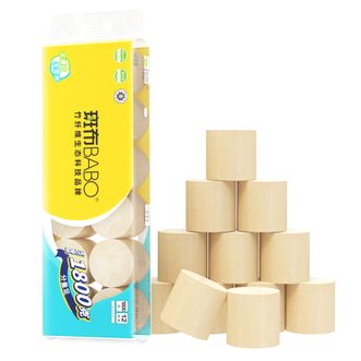 斑布/BABO  卫生纸厕纸家用竹纤维纸巾150克*12卷 BCW150B12-T