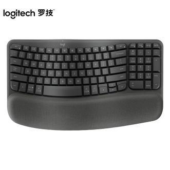 罗技/Logitech  Wave keys 人体工学系列键盘蓝牙办公牙掌托电脑舒适平板mac