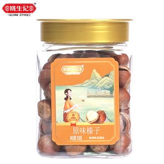 姚生记  原味榛子 350g/罐 手剥榛子 每日坚果炒货 干果休闲零食