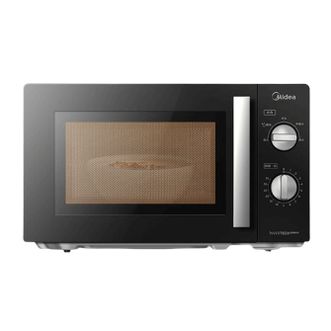 美的/Midea  变频家用微波炉 酷黑烤漆把手 经典旋钮 360°转盘加热 20L精巧容量 PM20A1