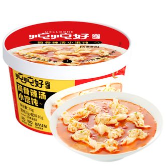 盛耳  炖炖好 馄饨2口味共6杯（筒骨辣汤*3+虾仁鲜肉*3）