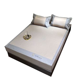 唐纳家纺  3A抗菌冰丝席凉席席子三件套150*198CM TN-SSM23022 金色