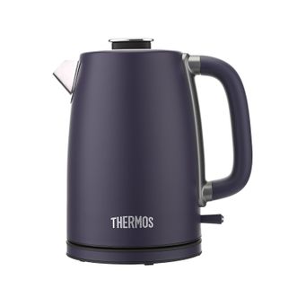 膳魔师（THERMOS）  烧水壶电热水壶家用宿舍电水壶双层防烫手柄不锈钢内胆便携式小型快烧开水壶防干烧 紫色 1.7L EHA-1328A