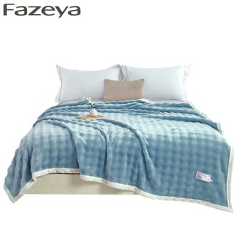 彩羊（Fazeya）  水晶绒毯天空蓝 高克重水晶绒持续恒温保暖沙发毯午睡毯多用途200*230cm