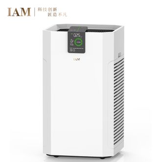 IAM  空气净化器家用卧室内负离子净化器机除二手烟过敏源花粉KJ850FT1