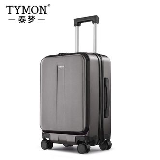 TYMON  逐梦系列前开盖行李箱  20英寸多功能商务拉杆箱  国际TSA海关锁拉链款旅行箱