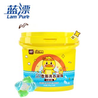 蓝漂  5D大桶荔枝玫瑰洗衣凝珠120颗*2盒