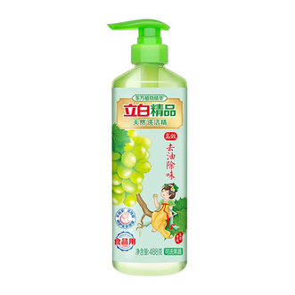 立白  洗洁精精品青提茉莉洗洁精高效去油不伤手无残留孕婴餐具清洁 青提茉莉精488g*1瓶